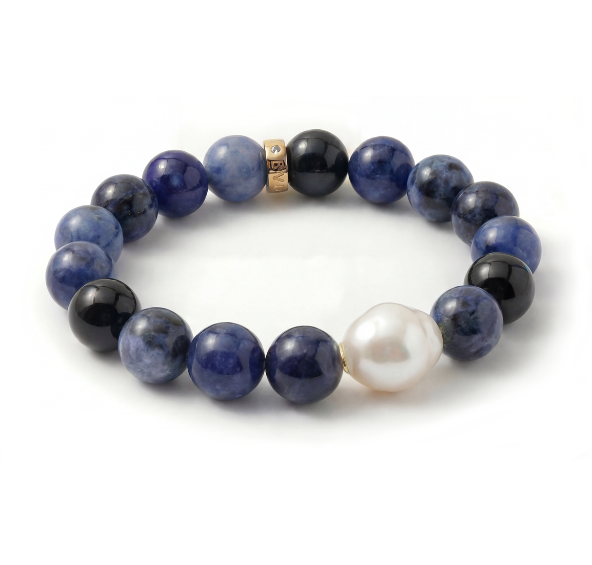 Blue Sodalite Bracelet 9KWG
