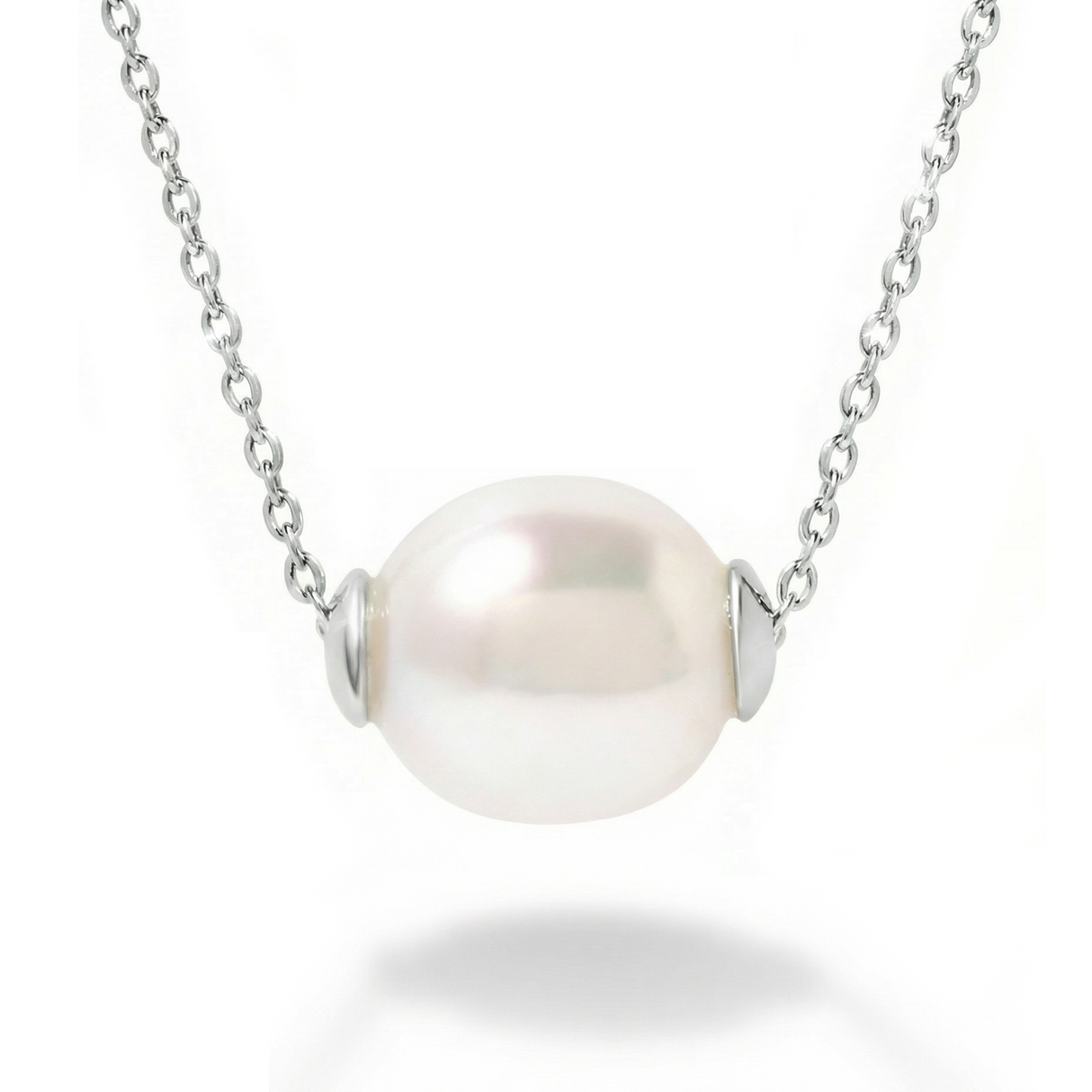 Floating Pearl Necklace 925SS