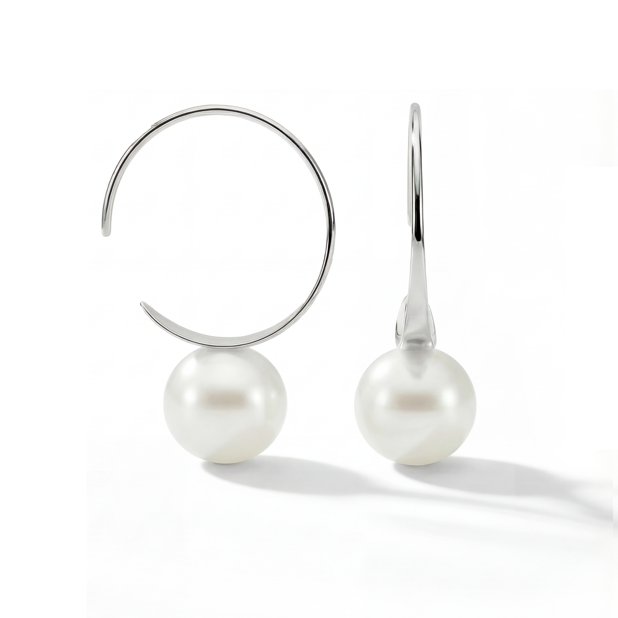 Circle Hoop Earring 18KWG