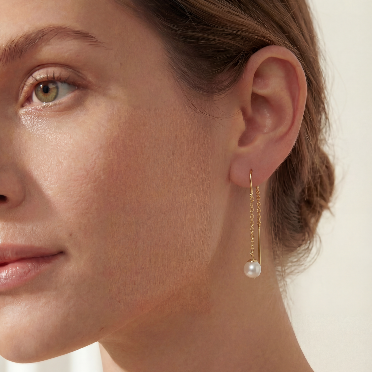 Chain Earrings 14KYG