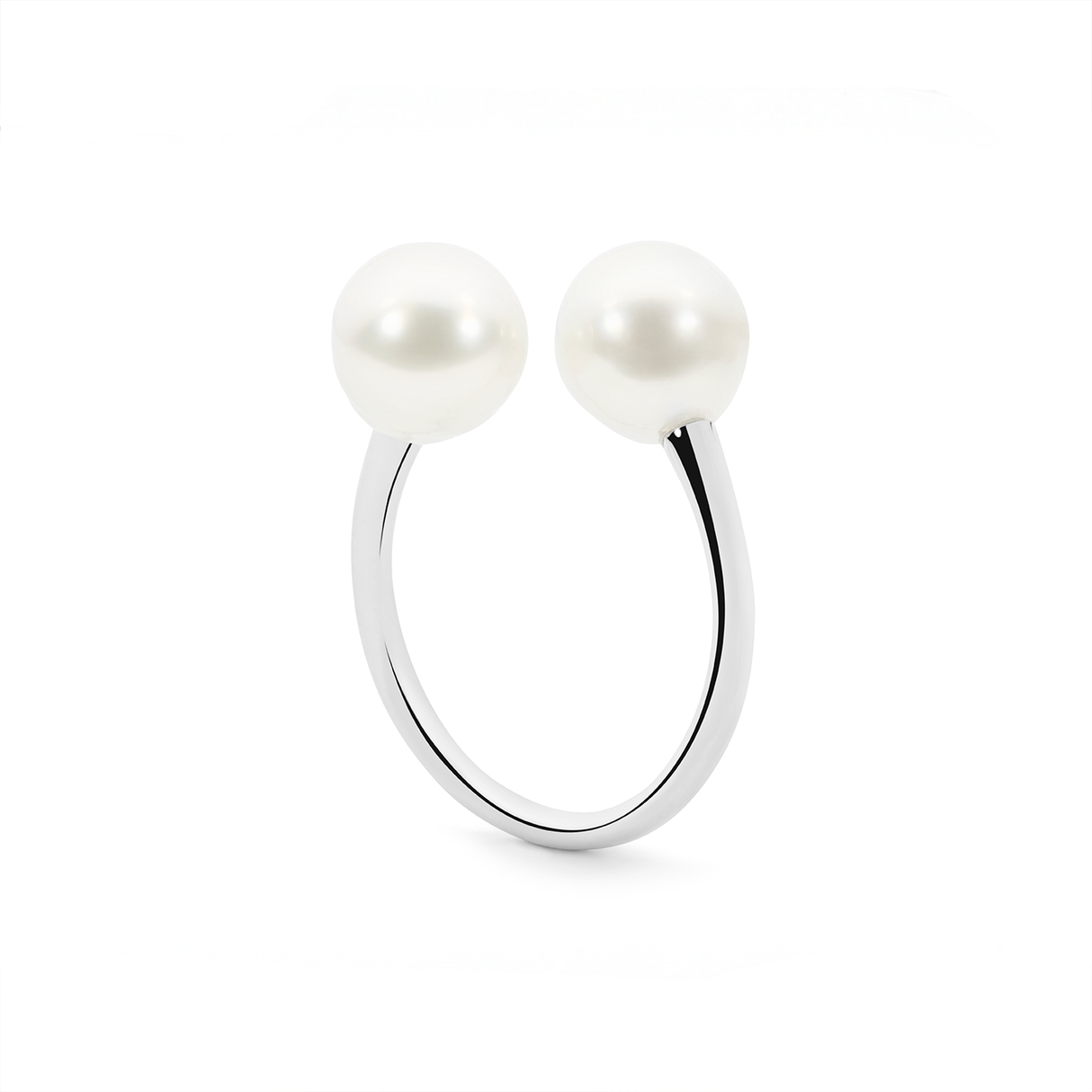 Twin Pearl Ring 925SS