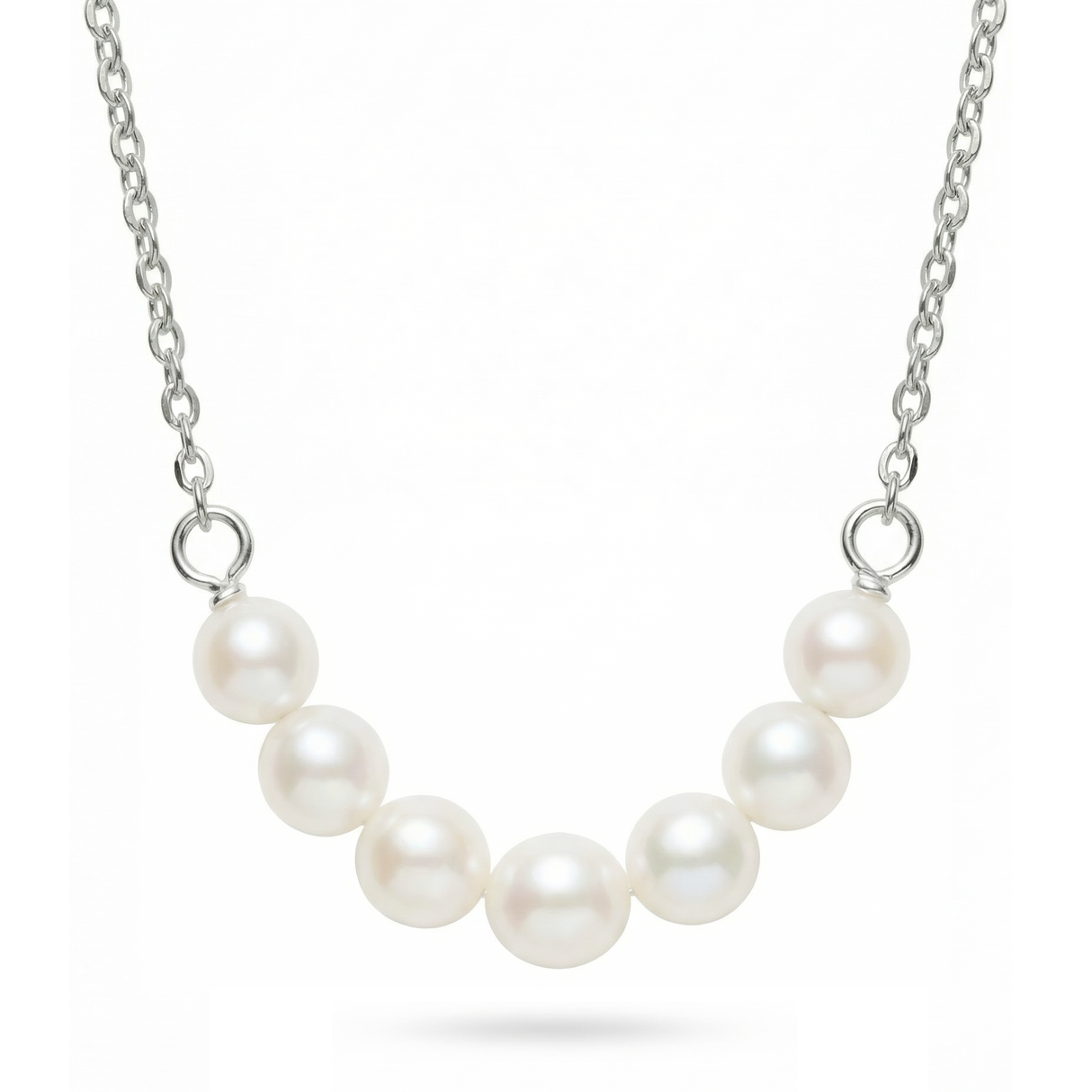 Graduated Pearl Necklace 925SS