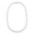 Exquisite Necklace-shaped South Sea pearl strand featuring 38 white pearls (11.1 x 10mm). Handcrafted from sustainably sourced pearls from Atlas Pearls' Indonesian farms, this 45cm strand is finished with an 18K yellow gold Nittle clasp, embodying 30 years of excellence.