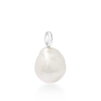 Pearl pendant on a white background