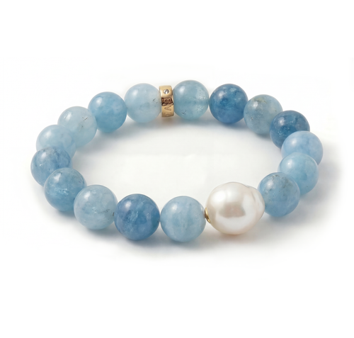 Blue Aquamarine Bracelet 9KYG