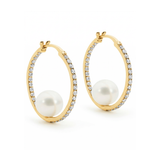 Raja Diamond Hoops 18KYG