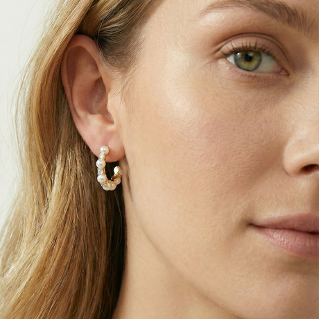 Harmoni Keshi Pearl Earring 18KYG