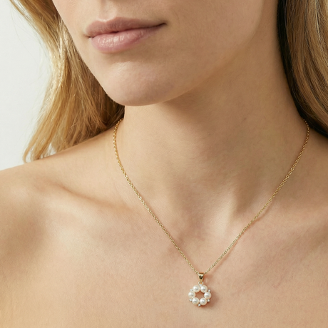 Harmoni Keshi Pearl Pendant 18KYG