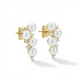 Indah Keshi Pearl Studs 18KYG