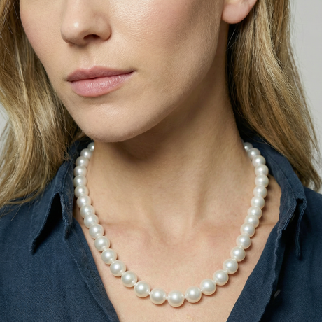 Atlas Strand Necklace 1 Pearl Princess Length
