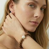 Cendana Sandalwood Bracelet 10mm 18KYG