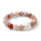 Red Botswana Agate Bracelet 925SS
