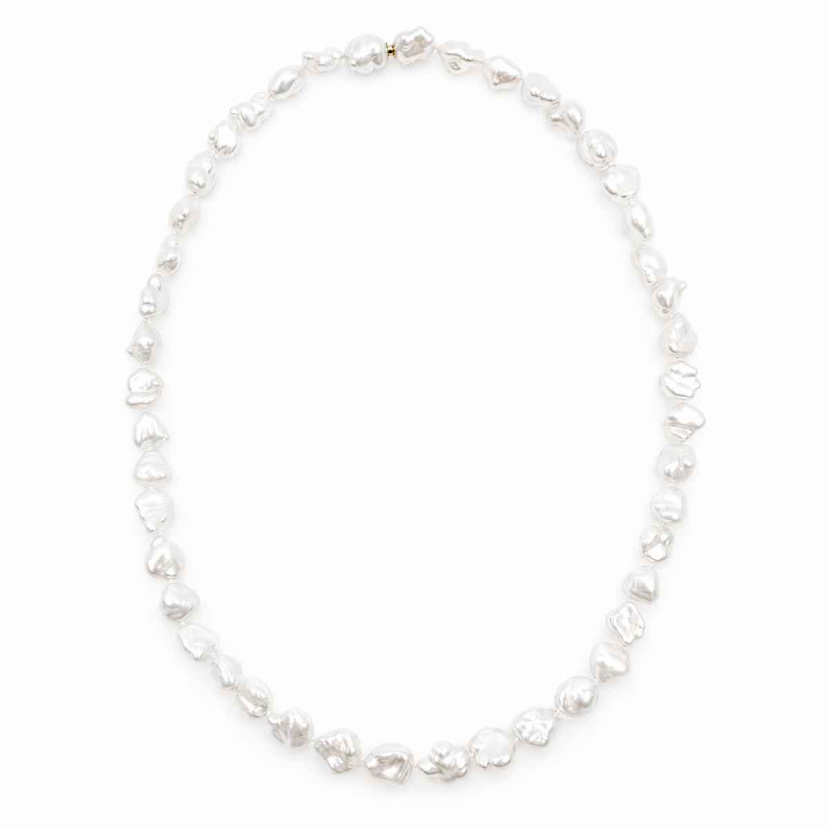 Atlas Strand Keshi Shape Choker Length