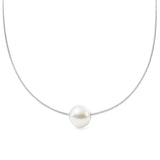 This pendant features a 12mm NL2 South Sea pearl with a C-grade and a white/fancy colour. The pearl is set in 925 Sterling Silver, offering both durability and shine. The design balances classic and contemporary elements, and the pendant comes with a 46cm chain to sit perfectly on your neckline. It's an elegant, eye-catching piece ideal for special occasions.