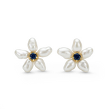 Fleur Keshi Pearl Studs 18KYG