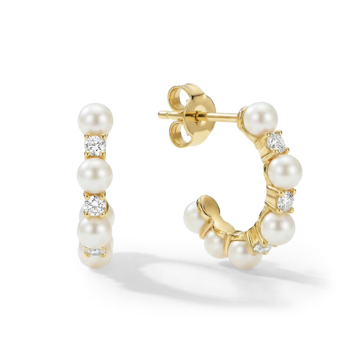 Harmoni Keshi Pearl Earring 18KYG