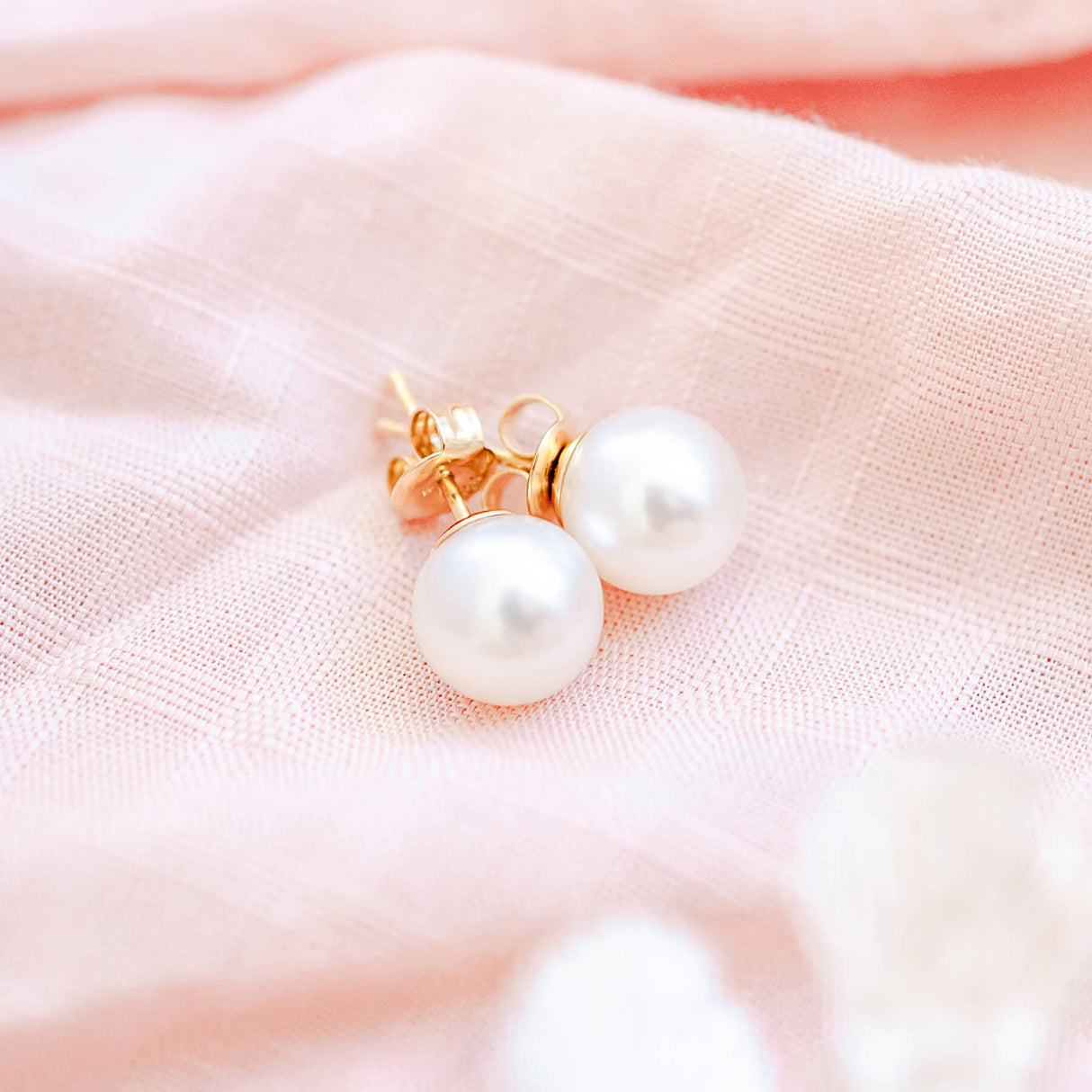 Gold South Sea Pearl Studs