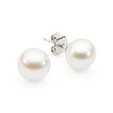 Studs Flat Button 18K WG