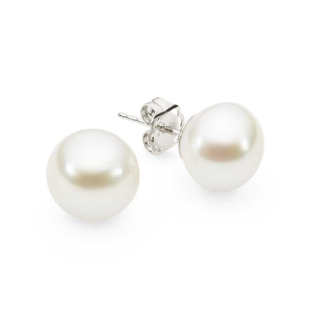 Studs Flat Button 18K WG